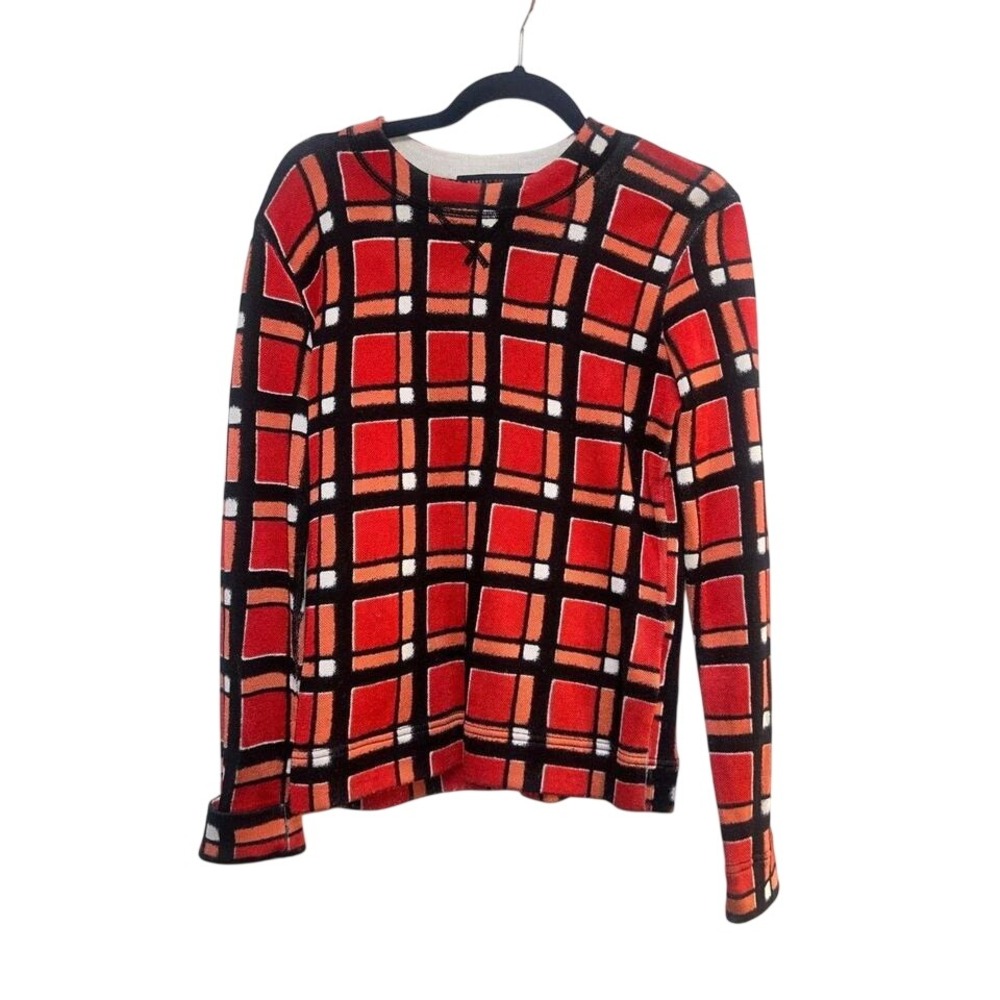 Marc By Marc‎ Jacobs Red Plaid Sweater